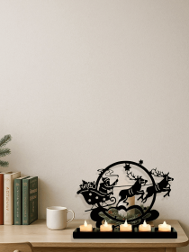 CIFbuy Vintage iron Reindeer Candle Holder for Christmas Table and Mantel Decor(TikTok, temu pick-up service)