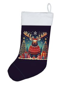 Moose Christmas Christmas Stocking Fireplace Hanging Stockings Christmas Season Party Decor Family Holiday Decorations