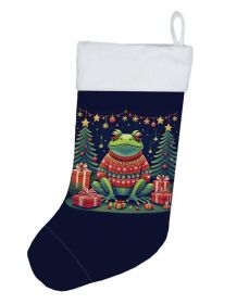 Frog Christmas Christmas Stocking Fireplace Hanging Stockings Christmas Season Party Decor Family Holiday Decorations