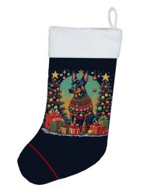 Doberman Pinscher Christmas Christmas Stocking Fireplace Hanging Stockings Christmas Season Party Decor Family Holiday Decorations