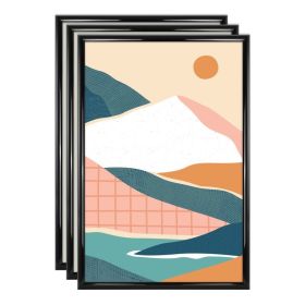 20"x 30" Black Rounded Poster Frame Set of 3